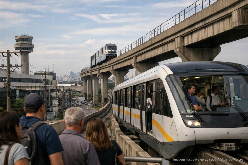 Monotrilho até Congonhas começa a operar e amplia rede sobre trilhos em São Paulo em 2026