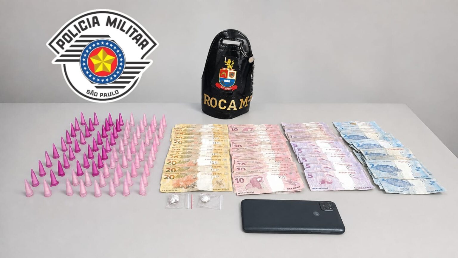 JOVEM É PRESO EM FLAGRANTE POR SUSPEITA DE TRÁFICO DE DROGAS EM CONCHAL