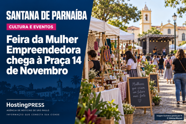 Santana de Parnaíba promove edição especial de primavera da Feira da Mulher Empreendedora