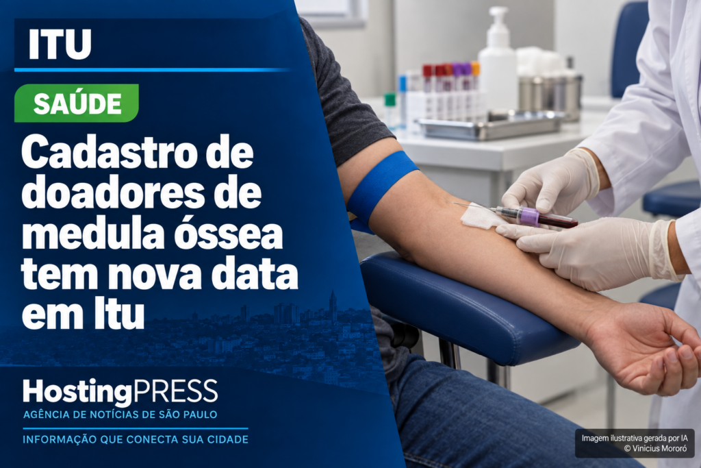 Campanha de cadastro de doadores de medula óssea em Itu tem nova data