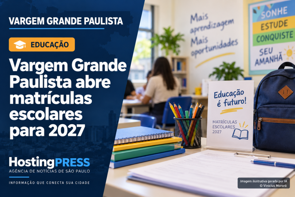 Vargem Grande Paulista abre matrículas para o ano letivo de 2027 na rede municipal