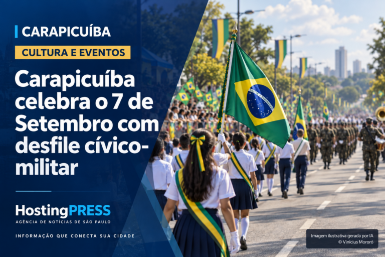 Carapicuíba realiza Desfile Cívico-Militar de 7 de Setembro com tema voltado à primeira infância