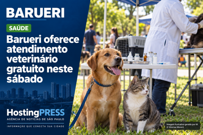 Barueri oferece atendimento veterinário gratuito no Parque dos Camargos neste sábado (12)